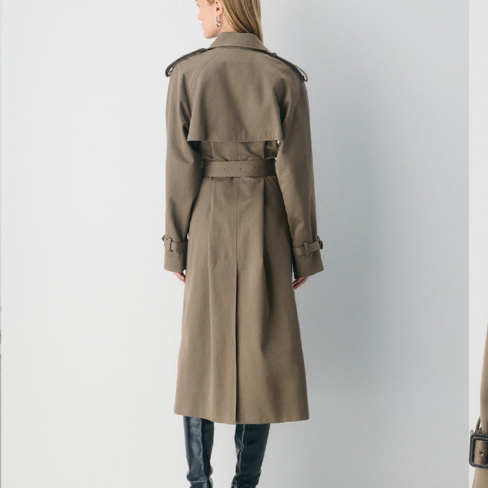 NWT Aritzia Brown (cola taupe) Trench Coat - Picture 6 of 7